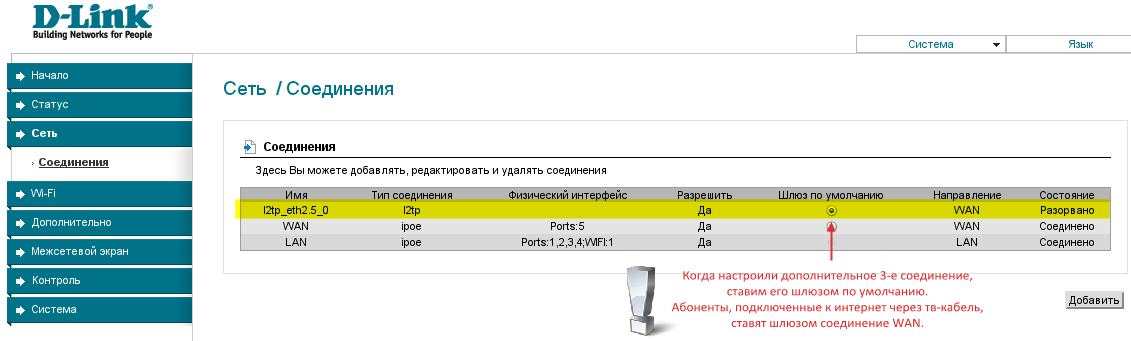 Настройка роутера l2tp dir 300